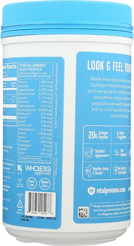 Vista 2 de VITAL PROTEINS Polvo de proteína de péptido de colágeno, 10 onzas