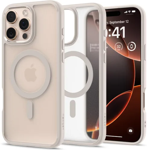 Vista 51 de Spigen Funda para iPhone 13 Mini, ultra híbrida MagFit [antiamarilleo] [compatible con Magsafe] - Transparente