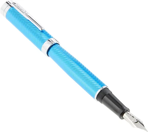 Vista 10 de Herringbone Signature Pluma Estilográfica Azul - 14K M
