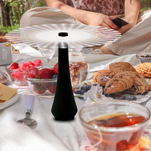 Vista 9 de Matamoscas para comida exterior o interior, ventilador de picnic para uso de mesa, ventiladores de moscas para mesas, barbacoas, eventos, ventilador