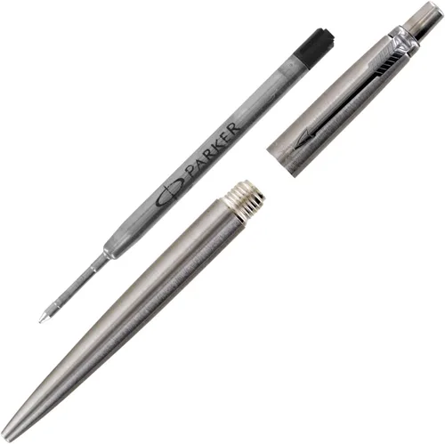 Vista 2 de Parker Bolígrafo Jotter, acero inoxidable, punta media, tinta negra