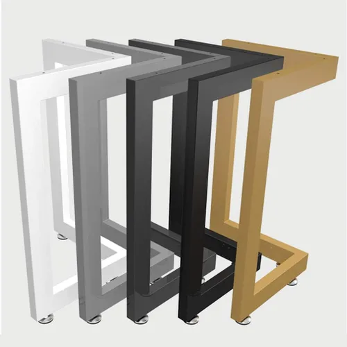 Vista 6 de Patas ajustables para muebles de hierro forjado, patas de mesa en forma de V, para escritorio, mesa de reunión, mesa de comedor, mesa de mesa/pie