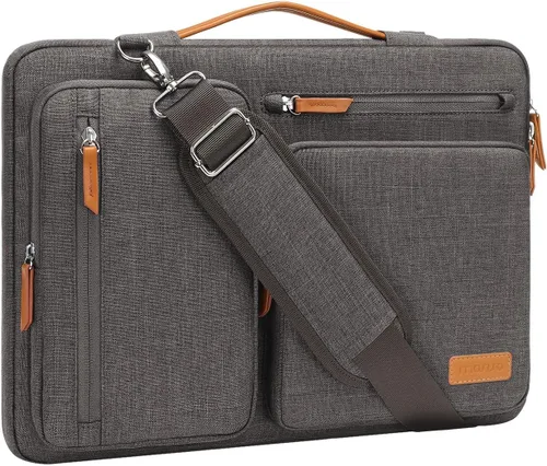 Vista 24 de MOSISO Bolsa de hombro protectora 360 para laptop, bolsa de computadora de 13-13.3 pulgadas compatible con MacBook, HP, Dell, Lenovo, Asus, bolsa