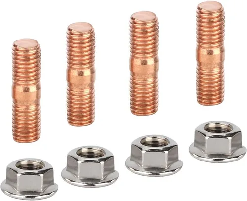 Vista 5 de Kit de pernos Turbo, Pernos de escape, M10x1.50 Rosca T3 T4 T6 Kit de pernos Pernos, Pernos Tuercas Brida Acero Aleación de Alta Dureza