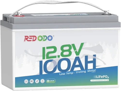 Vista 10 de Redodo Batería LiFePO4 de 12 V 410 Ah, batería de litio de 5248 Wh con BMS de 250 A, potencia de salida máx. 3200 W, celda de batería de grado A