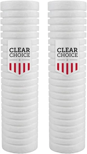 Clear Choice Filtro de agua para sedimentos de 5 micrones, 10 x 2.50 pulgadas, repuesto de cartucho de filtro de agua de 10 pulgadas, sistema RO