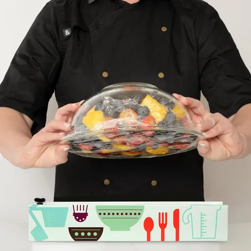Vista 6 de Dispensador de envoltura de plástico triangular Chicwrap, Herramientas de cocinero