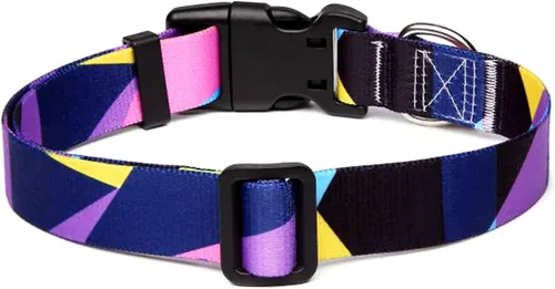 Vista 84 de Mercano - Collar ajustable para perro, patrones de diseño especial, collar de nailon suave cómodo y duradero para perros pequeños, medianos