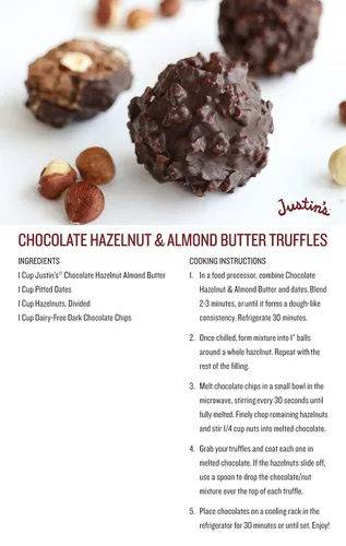Vista 11 de Justin's Chocolate con avellanas y mantequilla de almendras, cacao orgánico, sin revuelta, sin gluten, de origen responsable, tarro de 16 onzas