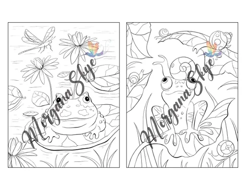 Vista 26 de 100 Nature Scenes A Whimsical Coloring Book Featuring 100 Fun and Relaxing Nature Inspired Designs with Cute Animals, Beautiful Flowers, Lovely