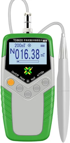 CGOLDENWALL Medidor digital de mano Tesla Medidor de Gauss de campo magnético de alta precisión Detector magnético digital Detector de radiación de