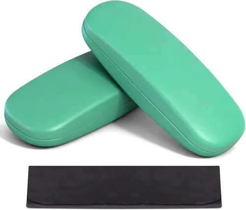 Vista 28 de RayLove Fundas rígidas unisex para gafas, estuche protector para gafas