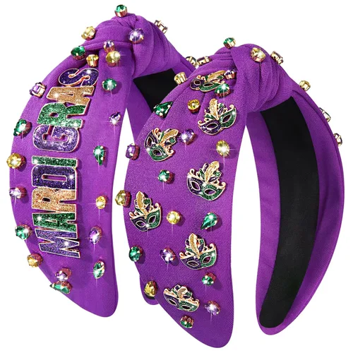 Vista 8 de Diadema mexicana para mujer, 2 diademas de Cinco de Mayo con dijes de chile y pimienta, accesorios de diadema de fiesta, diadema anudada, diadema