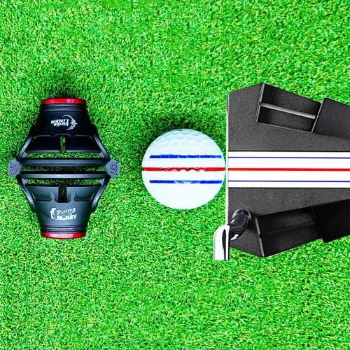 Vista 6 de BIRDIE79 360-Degree Golf Ball Marker Alignment Tool Kit with 3-Color Pens and Gift Box.