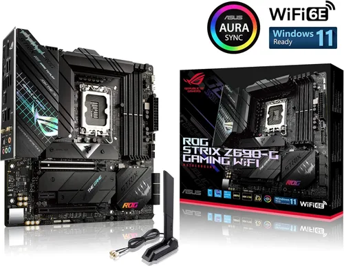 Vista 2 de ASUS ROG Strix Z690-G Gaming WiFi 6E LGA 1700 (Intel 12 generación) Micro ATX Gaming Motherboard
