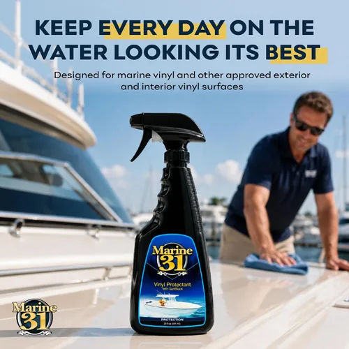 Vista 7 de Marine 31 Protector de vinilo con protector solar Evita la decoloración y agrietamiento Seguro para barcos, interiores de automóviles y muebles