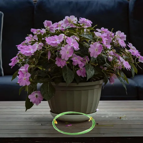 Vista 7 de Yardwe Bonsái árbol modelado alambre 6pcs soporte línea aluminio para tejer metal valla poste titular