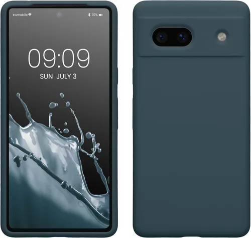 Vista 175 de kwmobile Funda Compatible con Google Pixel 6 Pro - Funda de Teléfono de Silicona TPU con Acabado Suave - Azul Caribe