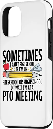 Vista 2 de iPhone 15 Parent Teacher Organization Team PTO President Appreciaton Case