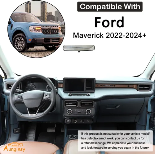 Vista 2 de Cubierta de salida de aire lateral para consola central de automóvil, compatible con Ford Maverick 2022-2024, marco de salida de aire lateral, panel