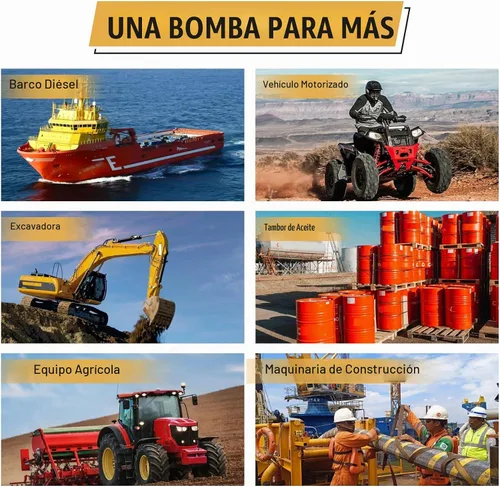 Vista 6 de CarBole - Bomba de combustible eléctrica de alto rendimiento de 110 GPH DC 12V con soporte de montaje