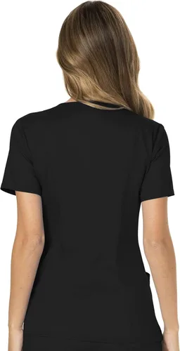Vista 5 de Cherokee WW610 - Camiseta de ropa quirúrgica para mujer, estilo cruzado falso, para trabajar