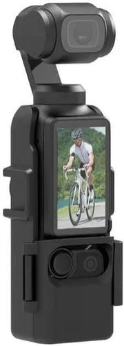 Vista 4 de Coyktonty Osmo Pocket 3 Cage ABS Soporte protector de fijación, soporte de extensión de cámara para DJI Osmo Pocket 3 con orificio de conexión