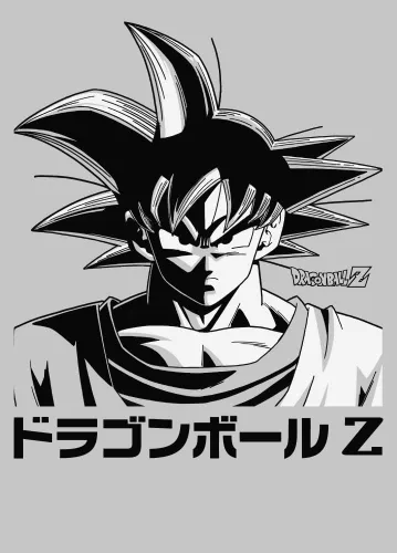 Vista 2 de Dragon Ball Z Anime Cartoon Goku Character Grey Graphic Tee