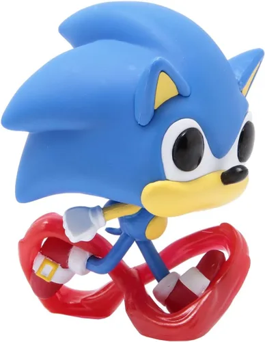 Vista 3 de POP Sonic 30th Anniversary - Figura de vinilo Running Sonic The Hedgehog Funko (paquete con funda protectora de caja compatible)