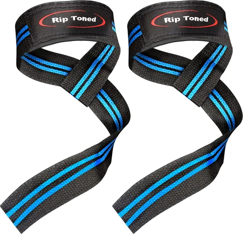 Vista 17 de Rip Toned Performance Wrist Straps for Weightlifting – 23" Padded Lifting Straps for Men & Women – Cotton Gym Straps for Deadlifts, Strength