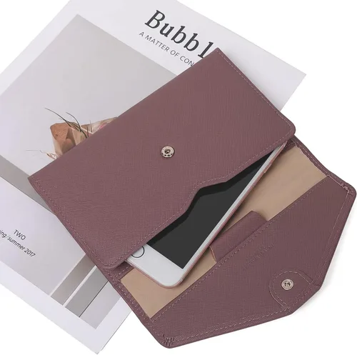 Vista 5 de Zoppen - Billetera de viaje con bloqueo RFID multiusos (Ver.4) Portatarjetas de pasaporte y vacunas, organizador de documentos de tres pliegues