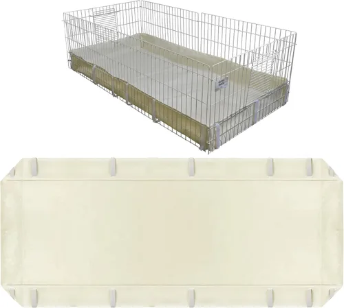 Vista 7 de Revestimiento impermeable para jaula de conejillo de indias C&C 2 x 3, funda de lona de repuesto de 42 x 28 pulgadas, beige (C&C 2x3)