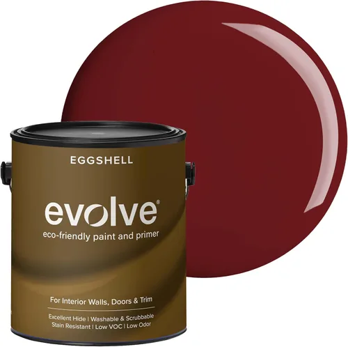 Vista 37 de EVOLVE Pintura e imprimación para interiores, cáscara de huevo (blanco alabastro), 1 galón, cobertura de una capa, excelente oculto, bajo contenido