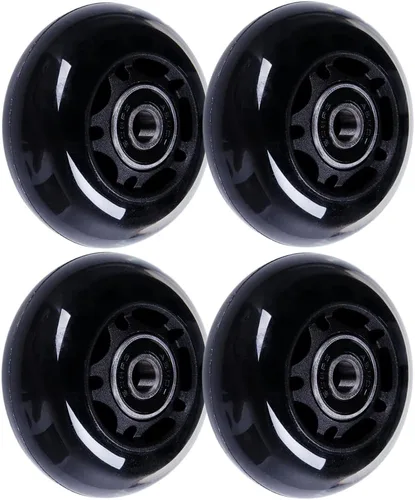 Ruedas de patinaje en línea de 2.520 in x 0.945 in, ruedas de repuesto de hockey con rodamientos para bolsa de tablero, maleta de equipaje, asiento