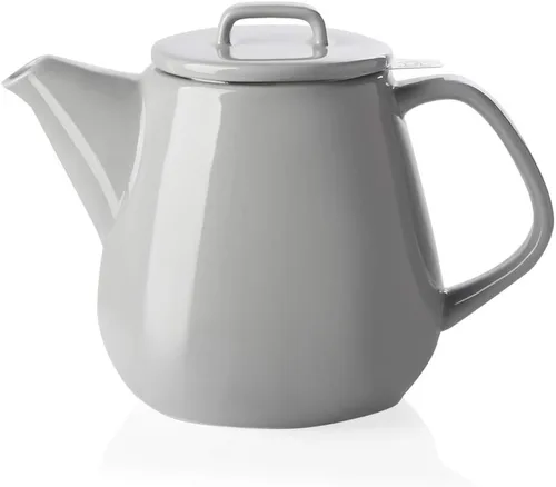 Vista 11 de Sweejar - Tetera de cerámica, tetera de porcelana de 30 onzas con infusor Azul