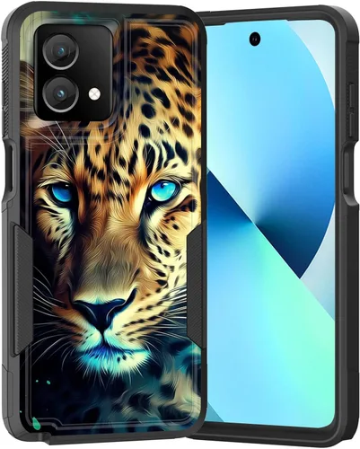 Vista 107 de para Moto G Play 4G 2024, funda de dos capas híbrida resistente y a prueba de golpes, PC duro + silicona suave protectora para Motorola Moto G Play