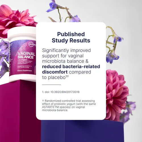 Vista 5 de Microbiome Labs Equilibrio vaginal - Probióticos vaginales para mujeres con Lactobacillus Gasseri - Cuidado femenino para fomentar el equilibrio