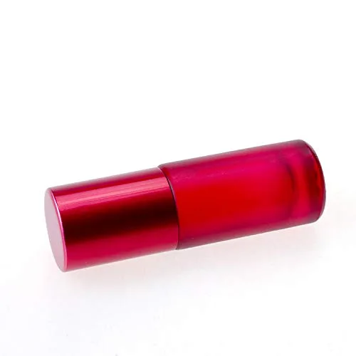 Vista 5 de Botellas de vidrio esmerilado de 0.3 fl oz, 8 colores, botella enrollable de vidrio de aceite esencial portátil vacía con bolas enrollables de acero
