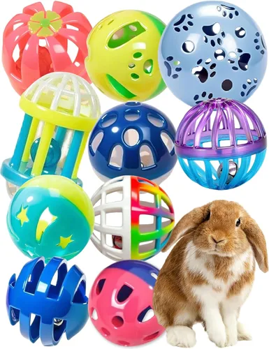 Paquete de 10 bolas huecas de plástico, formas recortadas surtidas para