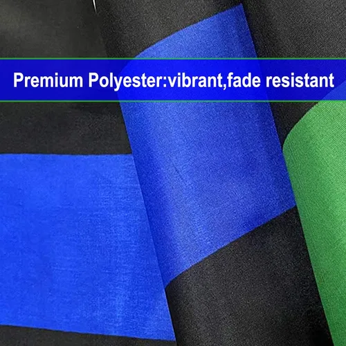 Vista 5 de Bandera de Estados Unidos de 3 x 5 pulgadas para exteriores, bomberos de policía de alta resistencia, bombero militar, bombero del ejército