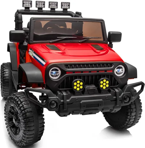 Vista 14 de Auto de juguete de 24 V, vehículo eléctrico para niños de 24 voltios con control remoto, 3 velocidades, color negro