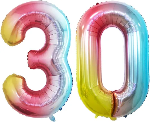 Vista 389 de GOER Globos con el número 80 para decoraciones de fiesta de cumpleaños número 80, globos de helio de aluminio jumbo de 42 pulgadas para 80 Oro rosa