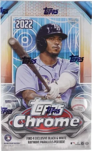 Topps Chrome Sonic Lite - Caja para pasatiempos de béisbol 2022 (16 paquetes/4 tarjetas: 1#'d Refractor)