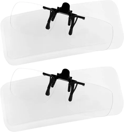 Vista 2 de Yogo Vision Blue Light Clip on Computer Glasses Video Gaming Glasses Easy Fit Digital Eyestrain Eye Protection (2 Pack)