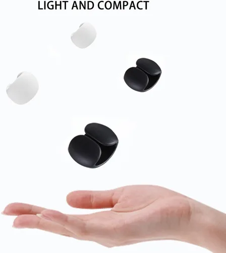 Vista 5 de Kit organizador de cables de silicona reutilizable de 4 piezas, envoltura de gestión de cables ajustable para auriculares/cargadores para viajes