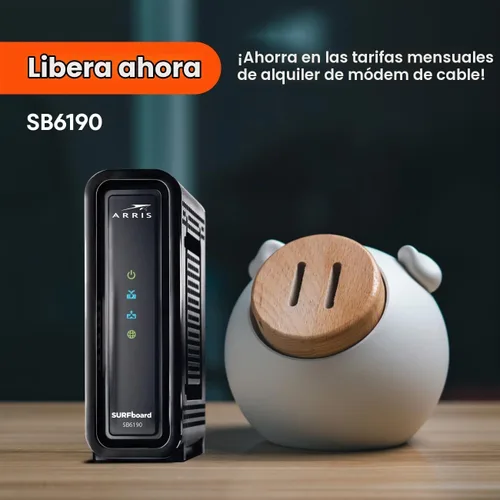 Vista 11 de ARRIS (SB6190) - Cable módem - DOCSIS 3.0 32x8 Gigabit Modem, [Consulte con su proveedor para la compatibilidad] Puerto de 1 Gbps, velocidad máxima