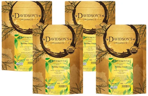 Vista 6 de Davidson's Organics, Cacao Vainilla, Cacao de Hoja Suelta, Bolsa de 16 onzas