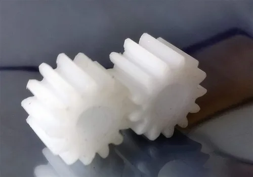 Vista 3 de Industria - 2 engranajes planos POM 10T 10-49T de plástico para mecanizado de engranajes para piezas de transmisión, engranajes 4, 5, 6, 7, 8, 9