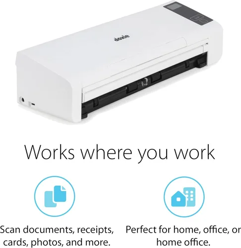 Vista 2 de Doxie Pro DX400 - Escáner de documentos dúplex y escáner de recibos para el hogar y la oficina con un software increíble para Mac y PC