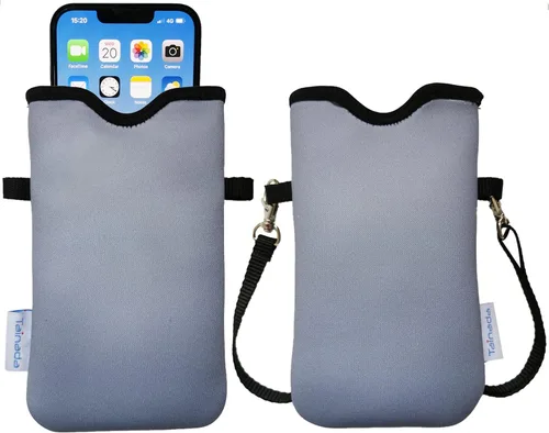 Vista 111 de Tainada Funda Estuche Bolsa de Neopreno para Teléfono para Hombres y Mujeres con Correa Cruzada/Cordón para el Cuello para iPhone 17/16/15 Pro Max